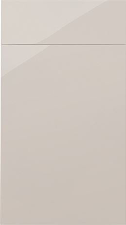 CASHMERE BUDGET GLOSS REPLACEMENT KITCHEN SLAB DOORS UK MADE 2 MEASURE CHEAPEST