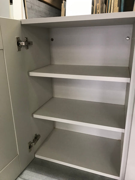 NEW LIGHT GREY WOODGRAIN SHAKER DISPLAY KITCHEN with Light Grey matching units
