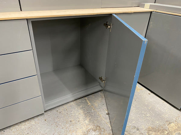 DUST GREY BUDGET MATT REPLACEMENT KITCHEN SLAB DOORS UK MADE 2 MEASURE CHEAPEST