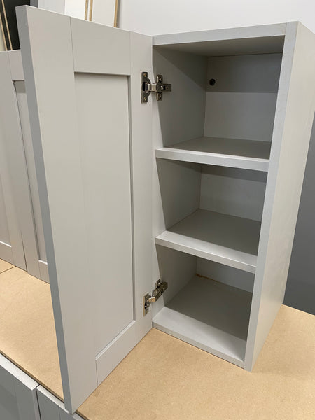 NEW LIGHT GREY SMOOTH SHAKER DISPLAY KITCHEN with Light Grey matching units