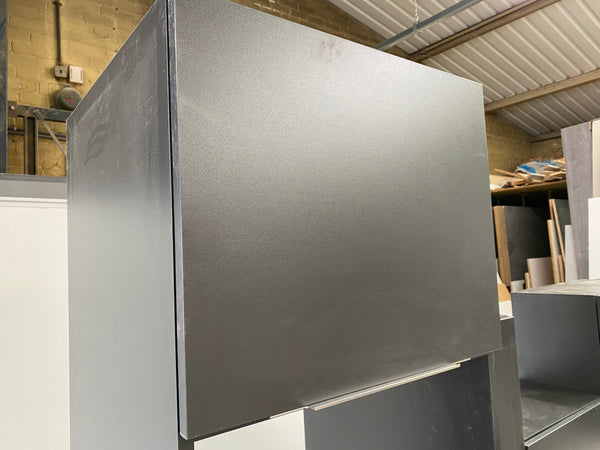 NEW GRAPHITE MATT DISPLAY KITCHEN with Graphite matching textured units