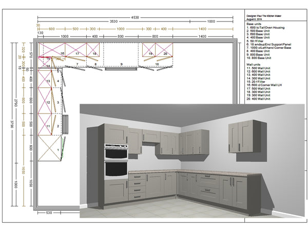 NEW IVORY WOODGRAIN SHAKER DISPLAY KITCHEN with Ivory matching units